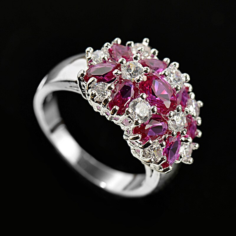 Metal Pink AWN Silver Color ring with a Black onyx cocktail design is a perfect choice. Classic Style Pave RingClassic Style Pave Ring - A slick ring that is comfortable enough to wear around daily. High polished. Exquisite workmanship and comfort Fit.