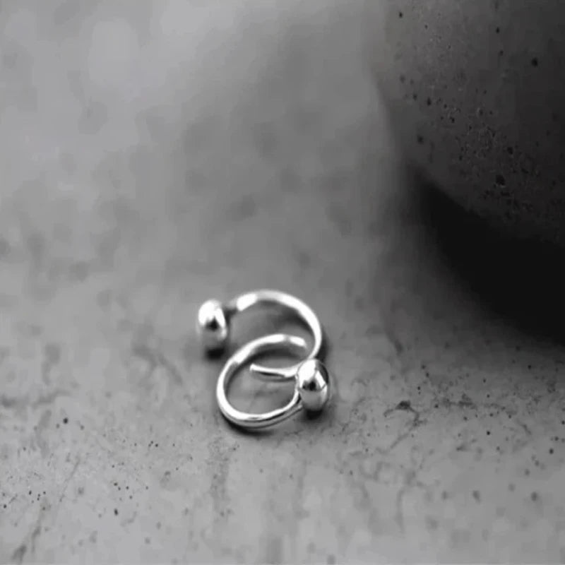 Ball 925 Sterling Silver Stud Earrings