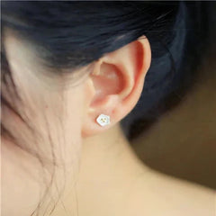 Lotus Flower 925 Sterling Silver Stud Earrings