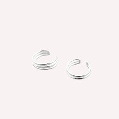 Ear Cuff 925 Sterling Silver Clip Earrings