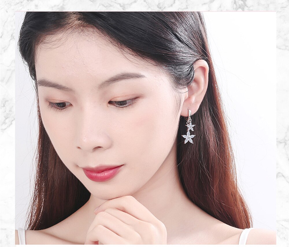 Genuine 925 Sterling Silver + AAAAA Cubic Zirconia Stones. These sparkling earrings are plated in platinum to ensure a long lasting finish that is nickel free and hypoallergenic.