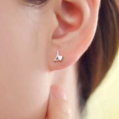 Love letter 925 Sterling Silver Stud Earrings