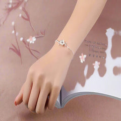 Flower Tree Branches 925 Sterling Silver Bracelet