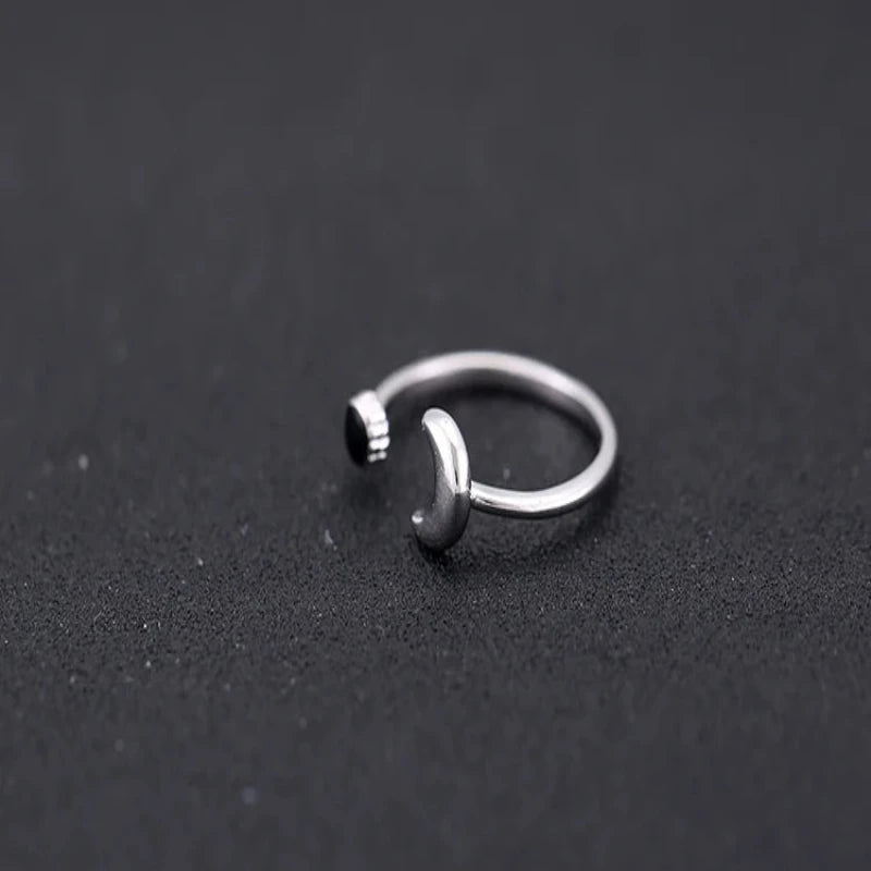 Moon Drop 925 Sterling Silver Ring