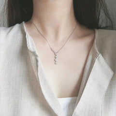 Star Zircon 925 Sterling Silver Necklace