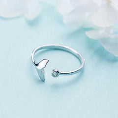 Dolphin Tail 925 Sterling Silver Ring