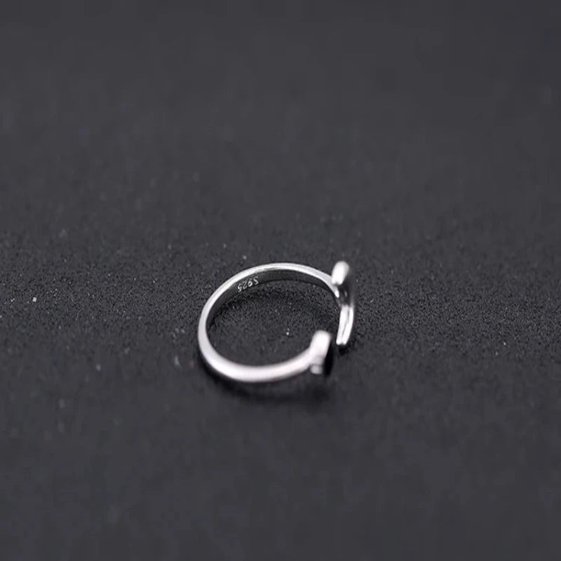 Moon Drop 925 Sterling Silver Ring