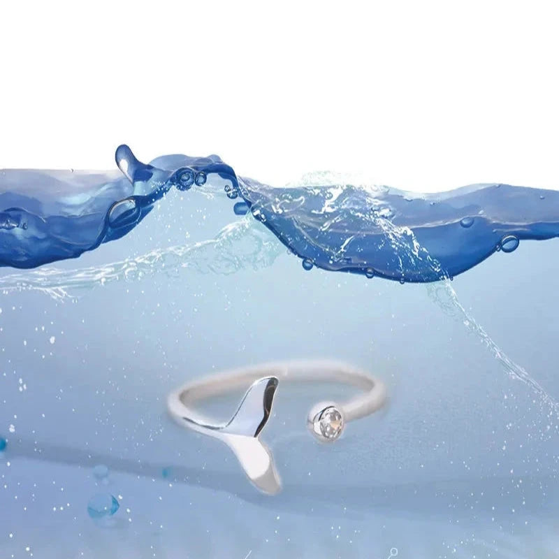 Dolphin Tail 925 Sterling Silver Ring