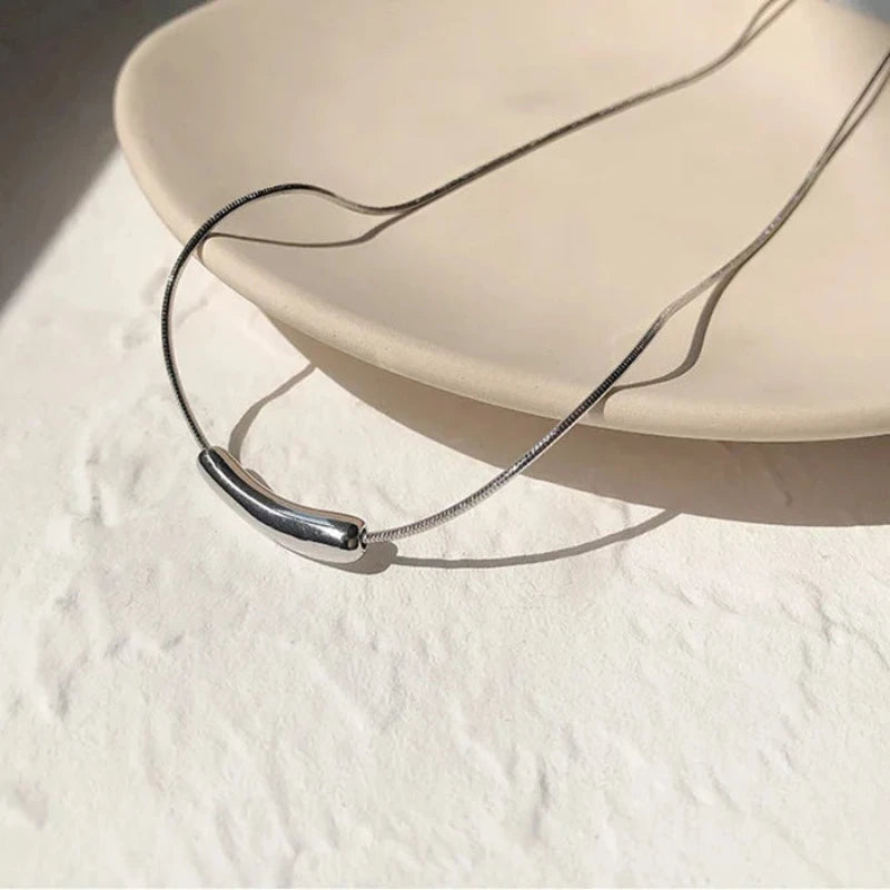 Sparkling Eggplant 925 Sterling Silver Necklace Silver 45cm