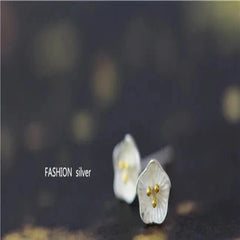 Lotus Flower 925 Sterling Silver Stud Earrings