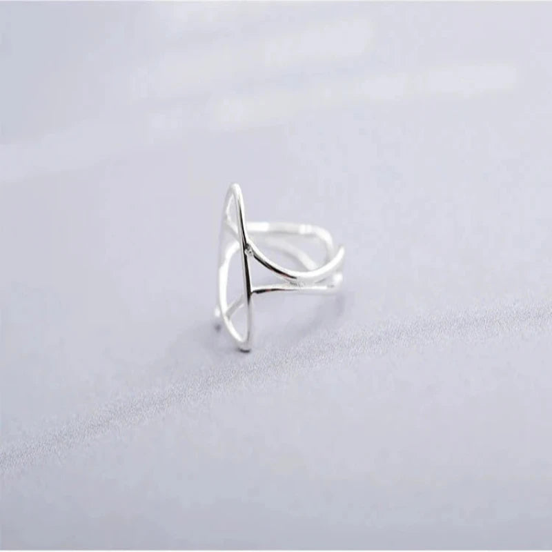 Heart Star Set 925 Sterling Silver Clip Earrings