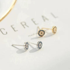 Eye Demon 925 Sterling Silver Stud Earrings