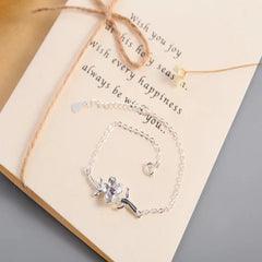 Flower Tree Branches 925 Sterling Silver Bracelet