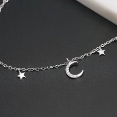 Moon Star 925 Sterling Silver Bracelet