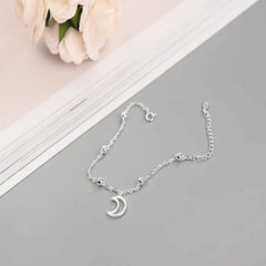 Moon Shaped 925 Sterling Silver Bracelet