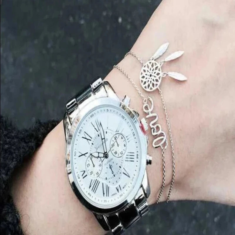 Simple Feather Art 925 Sterling Silver Bracelet