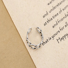 Celtic knot Adjustable Open 925 Sterling Silver Ring