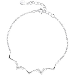 Geometric V Shape 925 Sterling Silver Bracelet