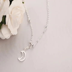 Moon Shaped 925 Sterling Silver Bracelet