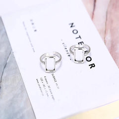 Square Shape 925 Sterling Silver Ring