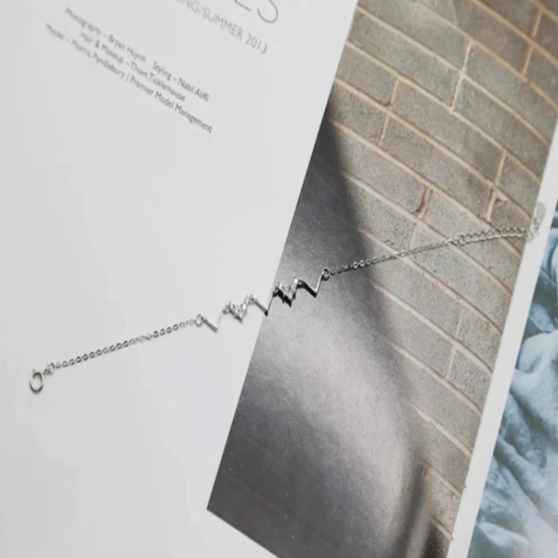 Geometric V Shape 925 Sterling Silver Bracelet