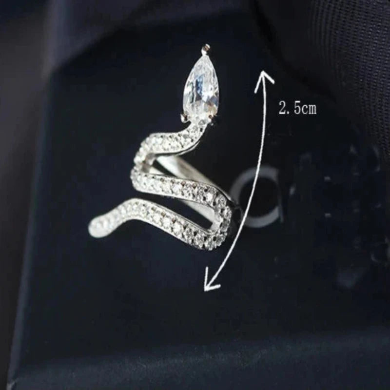 Snake Cuff 925 Sterling Silver Clip Earrings