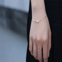 Square Style 925 Sterling Silver Bracelet