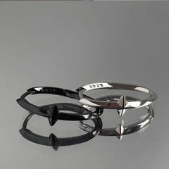 Circle Inlaid Small Star 925 Sterling Silver Hoop Earrings