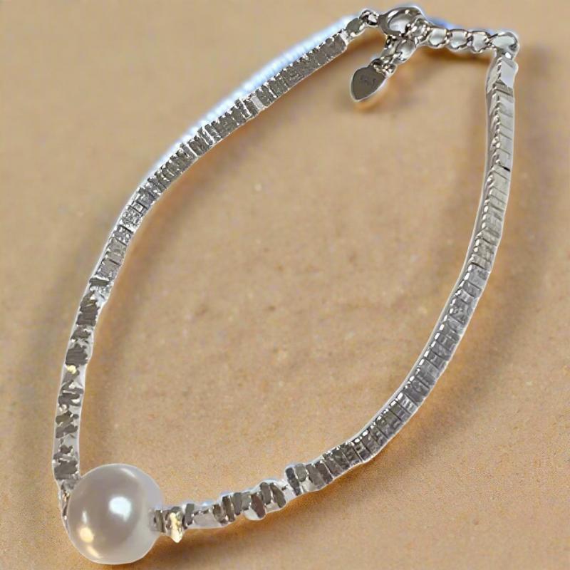 Freshwater Pearl 925 Sterling Silver Bracelet