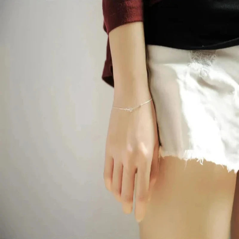 Square Style 925 Sterling Silver Bracelet