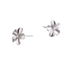 Flower 925 Sterling Silver Stud Earrings Default Title
